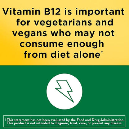 Nature Made Vitamin B12 1000 mcg, Dietary Supplement For Energy Metabolism Support, 75 Time Release Tablets, 75 Day Supply