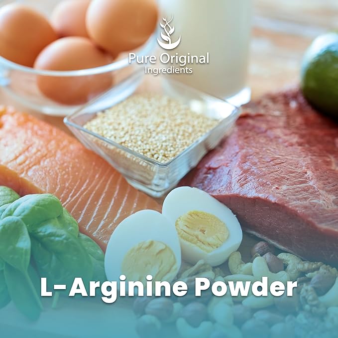 PURE ORIGINAL INGREDIENTS L-Arginine Powder (1 lb) Amino Acid, No Fillers, Dietary Supplement