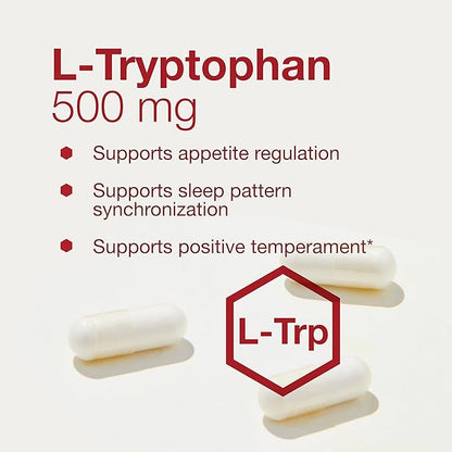 PROTOCOL FOR LIFE BALANCE L-Tryptophan 500mg - Stress Relief and Relaxation - 60 Veg Caps