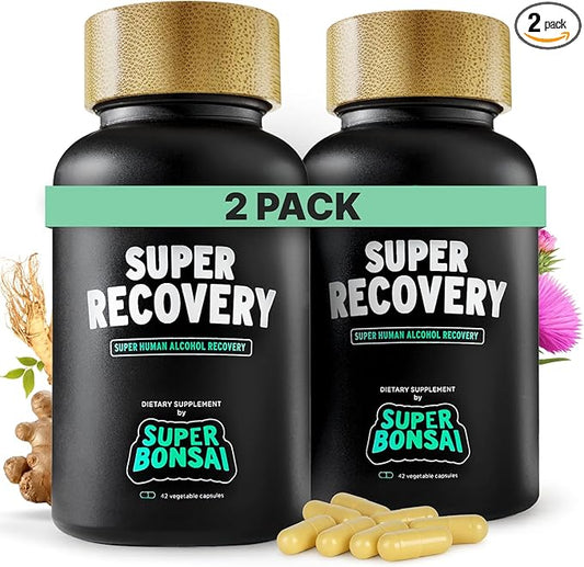 Super Recovery Capsules for Post Celebration and Morning Relief - All Natural Holistic Support - 3 Capsules Taken Before Drinking and an Optional Serving After (28 Servings)