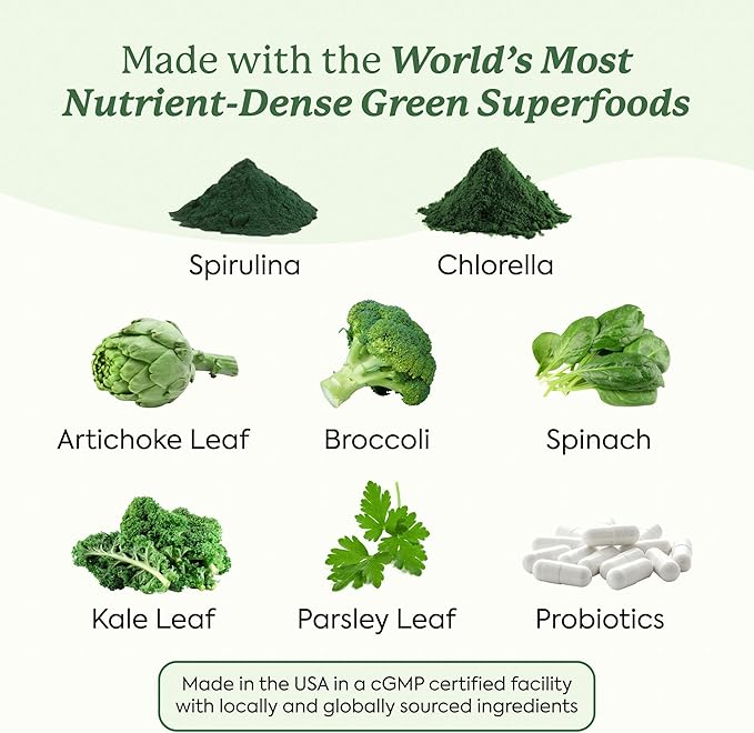 Plant People WonderGreens Veggie Gummies Super Greens with Probiotics Multivitamin Support Gummy for Wellbeing, Energy, Immune and Gut Health, Green Apple Flavor (60 Count)