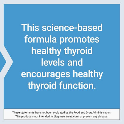 Life Extension Thyroid Support Complex - Thyroid Health Support Supplement with Vitamins A, B, Iodine, Magnesium, L-Tyrosine, Ashwagandha & Ginseng for Energy – Non-GMO, Gluten-Free - 60 Capsules