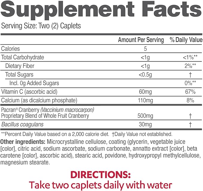 AZO Cranberry Urinary Tract Health Supplement, 1 Serving : 1 Glass of Cranberry Juice, Sugar Free Cranberry Pills, 50 Count (Pack of 2)