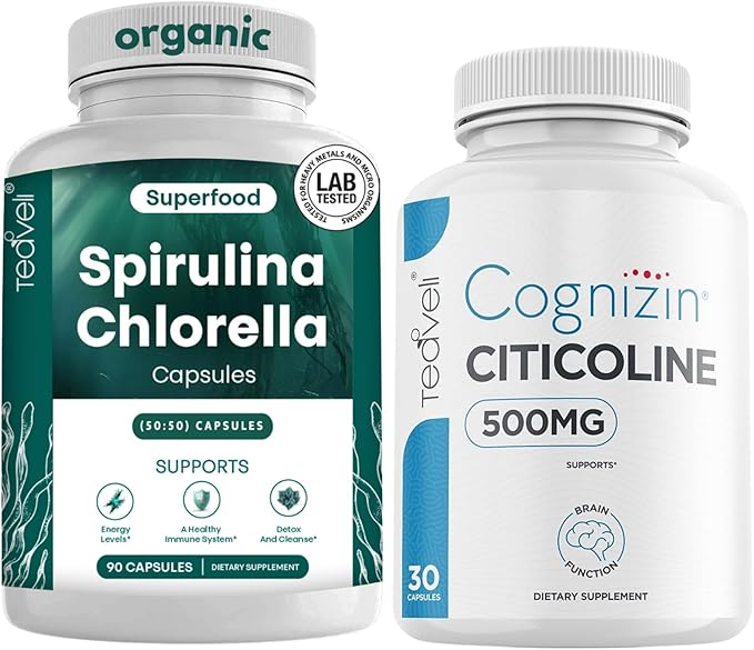 Citicoline with Spirulina Chlorella Bundle
