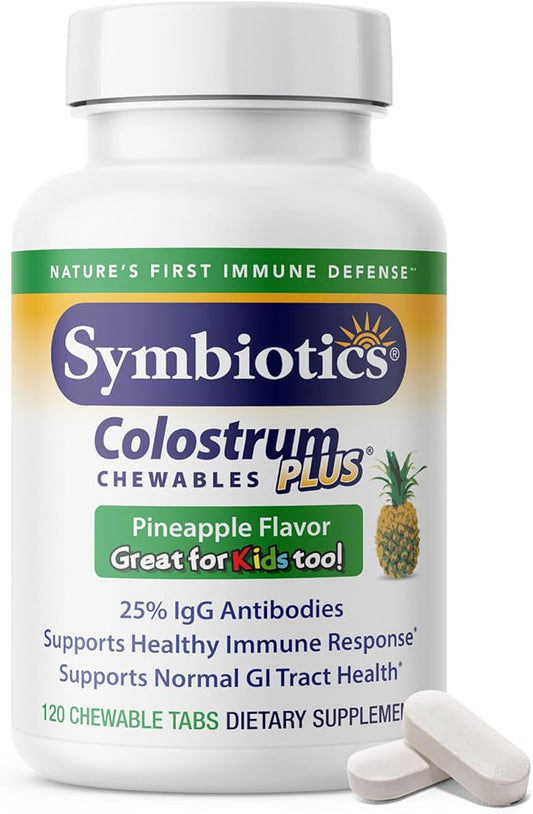 Symbiotics Immunity Support Colostrum Plus Chewables (Pineapple)