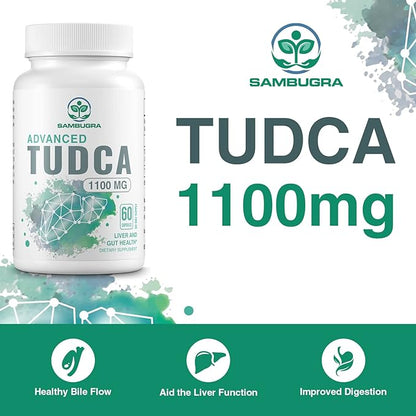 Liposomal Hyaluronic Acid Supplements 1000mg and TUDCA Liver Support 1100mg (Pack of 4)