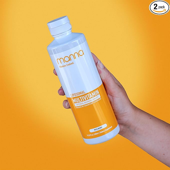 Manna Vitamins Evolved Liposomal Multivitamin - Daily Multivitamin Provides 20 Vitamins and Minerals - Multivitamins for Men and Women - Boosts Immune System, Supports Energy and Metabolism 2 Pack