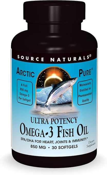 Source Naturals ArcticPure Ultra Potency 850 mg Omega-3 Fish Oil - 30 Softgels