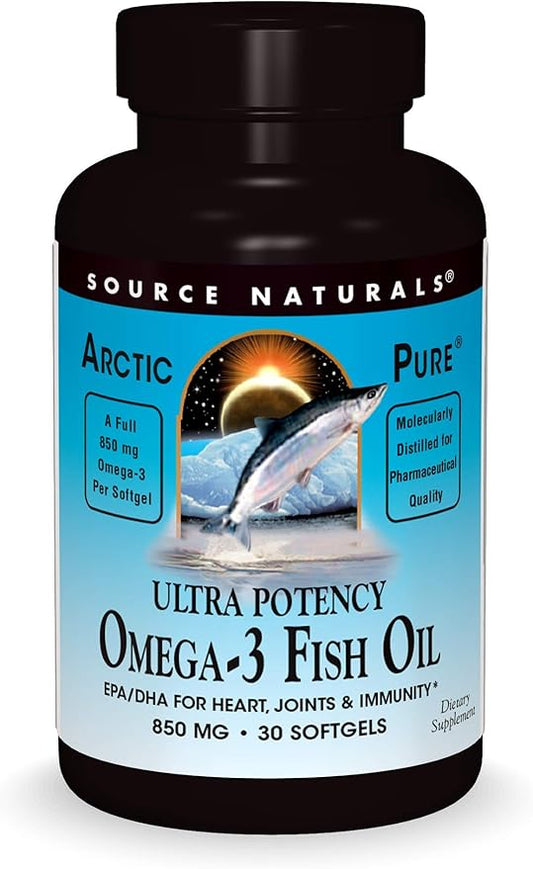 Source Naturals ArcticPure Ultra Potency 850 mg Omega-3 Fish Oil - 30 Softgels