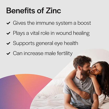 PureFormulas Zinc Picolinate 50 mg - Immunity & Hormone Support - Bioavailable 50 mg Zinc Supplement 100 Capsules