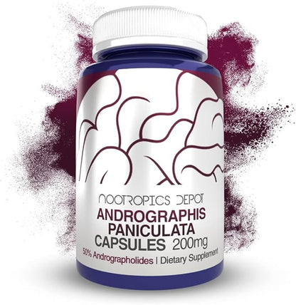 Andrographis paniculata Capsules | 200mg | 180 Count | 50% Andrographolides | Supports Immune Function | Supports Cellular Function