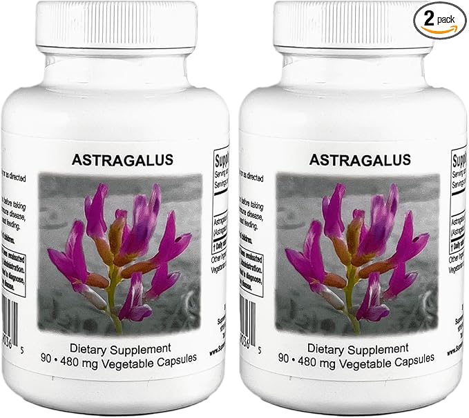 Supreme Nutrition Astragalus Supreme, 90 Pure Huang Qi Vegetarian Capsules (Pack of 2)