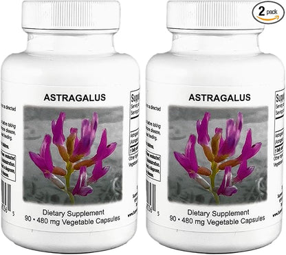 Supreme Nutrition Astragalus Supreme, 90 Pure Huang Qi Vegetarian Capsules (Pack of 2)