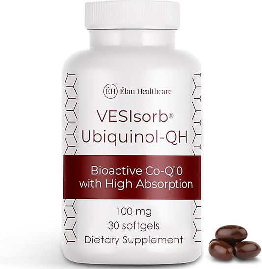 VESIsorb Ubiquinol-QH 100 mg Softgels, 30 Count