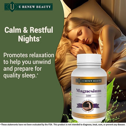 Magnesium 460mg Supplement,Magnesium Oxide Flakes for Muscle, Heart, Bone and Nerve Health Support,Coated Tablets,Non-GMO Ingredients,100 Servings (Pack of 2) 200 Day Supply