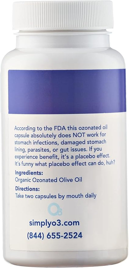 Pure Organic Ozonated Olive Oil Capsules 120 Count 2 Month Supply