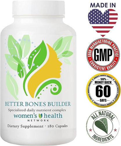Better Bones Builder - Intensive 32-Ingredient Formula for Women - Build Strong Bones for Life - 30 Day Supply