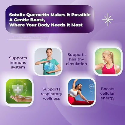 Premium Quercetin 98% High Purity with Bromelain, Zinc, Vitamin D3 2000 IU, Elderberry - Cardiovascular Respiration Immune Support for Adult Kids - 180 Day Supply