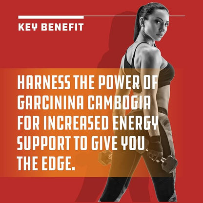 60% HCA Pure Garcinia Cambogia Extract - Blocks Carb Absorption - Suppresses Appetite - Burns Fat - Natural Weight Loss Supplement for Men & Women 60 Capsules - 30 Servings