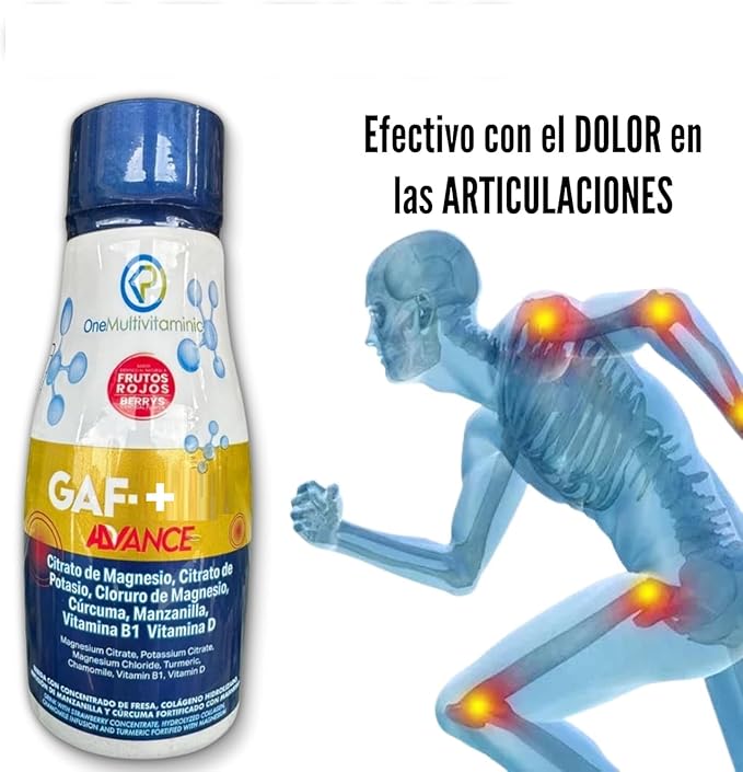 Gaf + Formula avanzada - Multivitamin, 10.14 Fl Oz, 300ML, Red Fruit Flavor