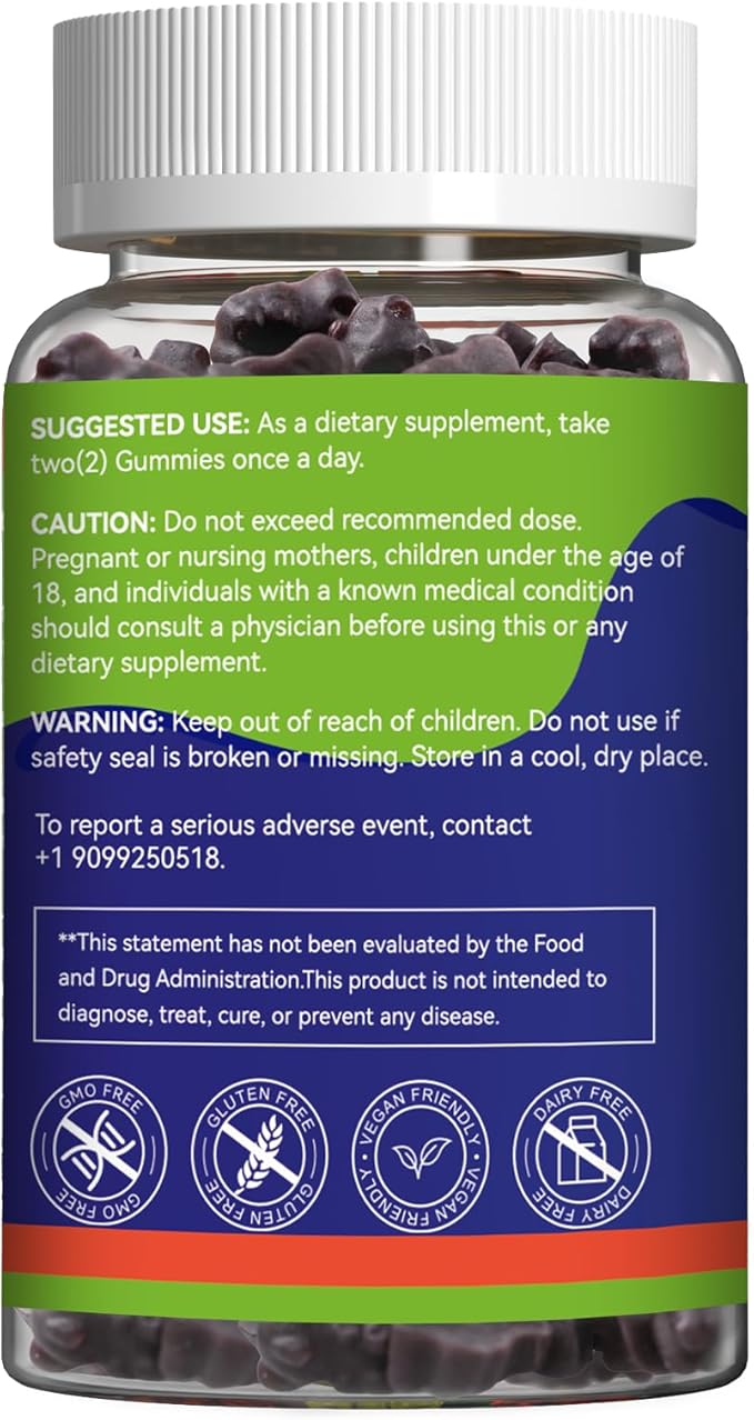 Black Seed Oil Gummies, Organic Black Cumin Seed Oil Gummies, Black Cumin Seed Oil Organic 500mg, Chewable Black Seed and Honey Gummies, Vegan, 60 Gummies