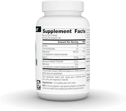 Source Naturals Magnesium Malate, Supports Muscles and Energy*, 3,750 MG per Serving - 90 Tablets