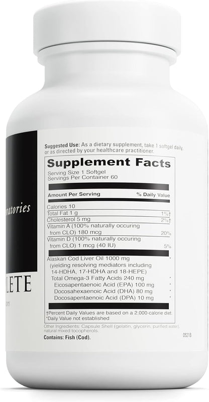 DAVINCI Labs SPM Complete - Helps Support Immune System, Digestive Health, Joint Health & More with Omega-3 Fatty Acids, Including EPA, DHA & DPA - Gluten-Free - 60 Softgels