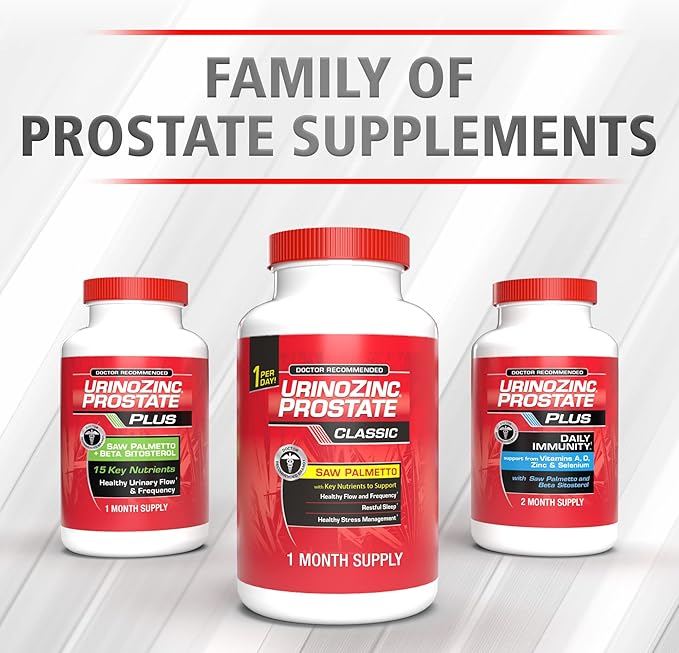 Urinozinc Prostate Classic Formula Health Supplement, 30 Capsules