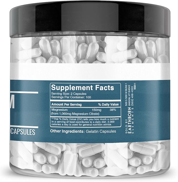 Earthborn Elements Chanca Piedra & Magnesium Citrate Bundle (200 caps)