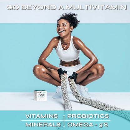 Women’s Daily Multivitamin Packs with Essential Vitamins and Minerals – Includes Vitamin D, C, E, A, B12 for Energy, Endurance, Immune Support, Bone and Skin Health – Complete 30-Day Supply