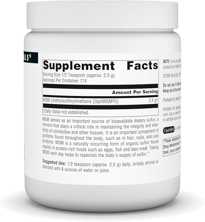 Source Naturals MSM, (Methylsulfonylmethane) - 16 Ounce Powder