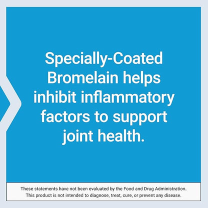 Life Extension Specially-Coated Bromelain, Pineapple Extract, Joint Health, Joint Comfort, Vegetarian, Gluten-Free, Non-GMO, 500 mg, 60 enteric-Coated Tablets