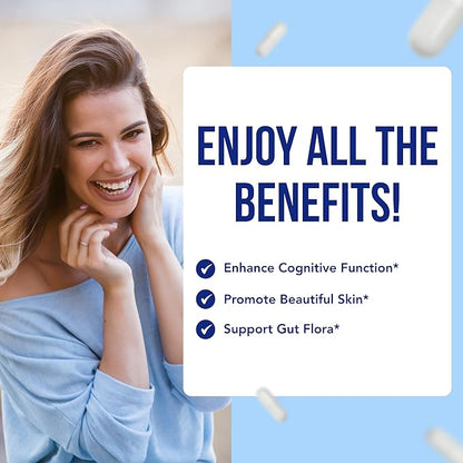 Extra Strength Phytoceramides Supplement | Wheat and Gluten Free Plant Based Ceramides Supplement with A C D E Skin Vitamins for Women | Hydrating Skin Care Capsules for Women (100 Day Supply)