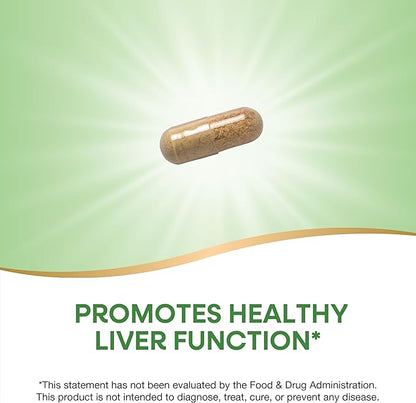 Nature's Way Super Milk Thistle, Promotes Healthy Liver Function*, With Artichoke Leaf, Dandelion Root & Licorice Root Extracts, Milk Thistle Extract, Gluten Free, 120 Capsules (Packaging May Vary)