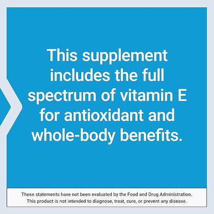 Life Extension Gamma E Mixed Tocopherols & Tocotrienols – Complete Vitamin E Spectrum, Antioxidant Protection – Non-GMO, Gluten-Free – 60 Softgels