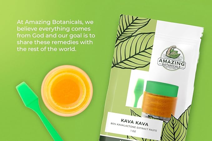 Kava Kava 80% Kavalactone Extract Paste, High Potency Extract, New and Improved Formula (1OZ / 28 Grams)