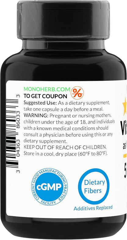 Vitamin B12 Methylcobalamin 5000 mcg - 90 Vegetarian Capsules - B12 Methyl