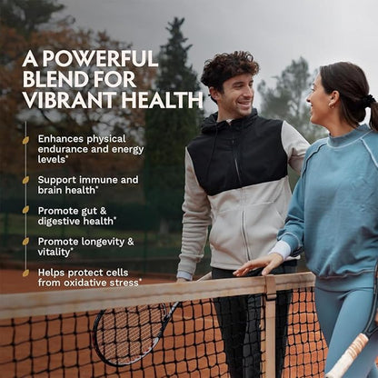 5 Mushrooms Supplement, 180 Count – Lion's Mane, Reishi, Shiitake, Cordyceps, Oyster Immune & Brain Supplement for Memory and Focus, Dietary Supplement for Energy