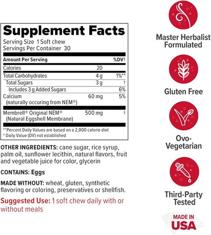 Redd Remedies, Joint Health Original, Helps Strengthen Connective Tissue and Cartilage, Black Cherry Flavor, 30 Soft Chews