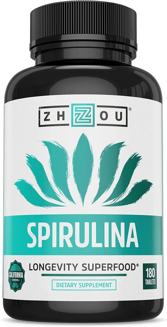 ZHOU Spirulina : 33: Tab, (Btl-Plastic) 180ct