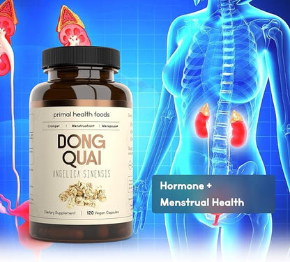 Organic Dong Quai 1000 mg | Female Hormone & Menstrual Support | Vegetarian, Organic, Non-GMO & Gluten Free
