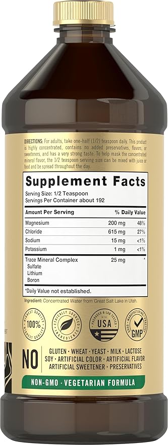 Carlyle Trace Minerals | 16 fl oz | Full Spectrum Minerals Supplement | Vegetarian, Non-GMO and Gluten Free Liquid | by Vital Trace