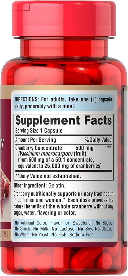 Puritan's Pride One A Day Cranberry 60 Capsules