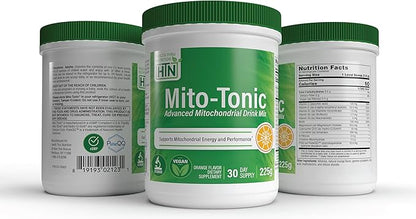 Health Thru Nutrition Mito-Tonic Advanced Mitochondrial Drink Mix | CoQ-10, PQQ, D-Ribose, L-Carnitine & More | Cellular Energy & Cardiac Function Support | Keto Friendly | Non-GMO (30 Servings)