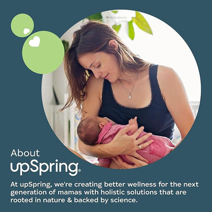 UpSpring Milkflow Lactation Supplement Capsules for Milk Supply Increase, Breastfeeding Supplements Capsules with Fenugreek & Blessed Thistle, Non-GMO, Lactation Support 60 Vegan Capsules