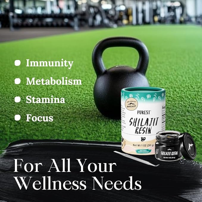 Pure Himalayan Shilajit, High Nutritional Potency, Grade A Shilajit Resin with 85+ Plant-Derived Trace Minerals and Fulvic Acid, Energy & Immune Suport for Men & Women, 3rd Party US Lab Tested (115g)