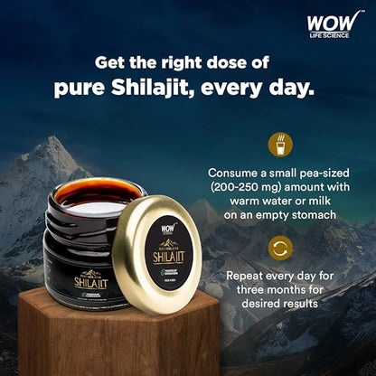 Pure Himalayan Shilajit/Shilajeet Resin Powered by Ashwagandha - 20g | Guaranteed 75%+ Fulvic Acid | Enhance Strength, Stamina & Immunity | Contains Lab Certificate