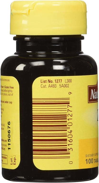 Nature Made Zinc Tabs - 30 mg - 100 ct (Pack of 2)