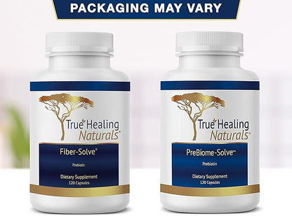 Fiber-Solve - Prebiotic Supplement - 2,000 mg of Prebiotic - 120 Capsules