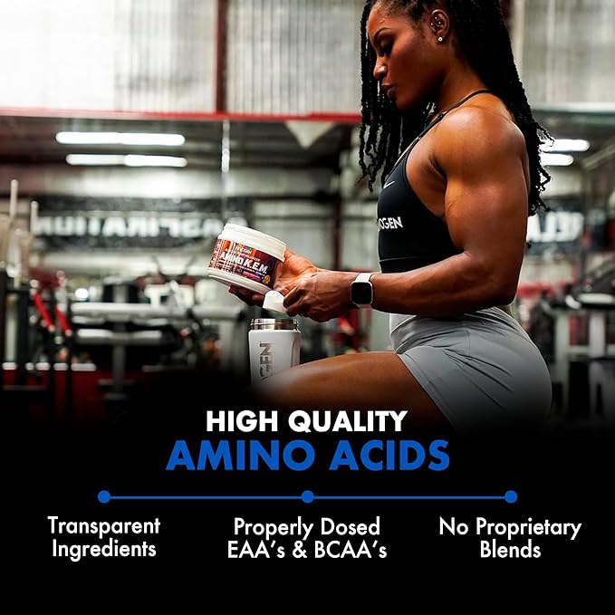 Evogen Amino KEM - Elite EAA Pump Volumizer | Supports Blood Flow, Muscle Growth, Hydration | Full Spectrum EAAs & BCAAs, S7 Nitric Oxide Blend | Smashin' Passion Orange | 30 Servings